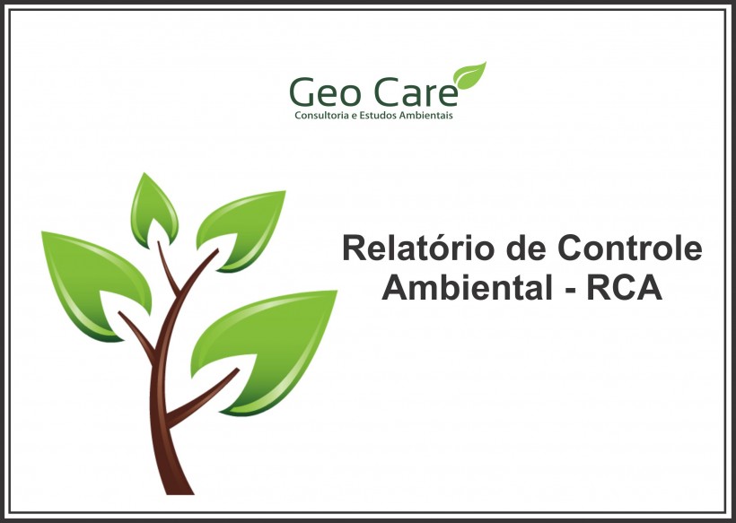 Relatório de Controle Ambiental – RCA